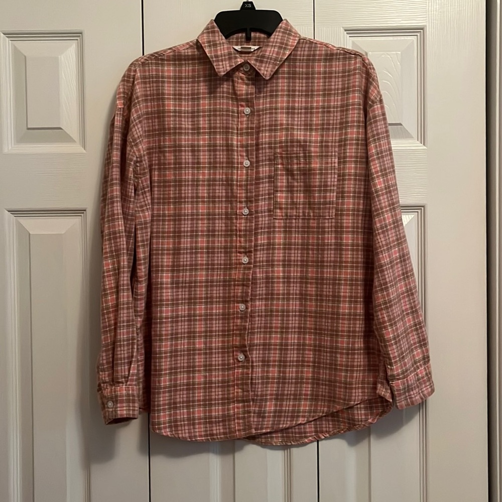 XS pink Aeropostale oversized flannel